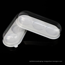 PET plastic transparent 3 compartments cake boxes cake container cake packaging